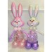 Bunny Girl Μπαλόνια για Διακόσμηση χώρου ή για αποστολή σε μαιευτήριο για νεογέννητο.